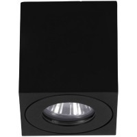 901029 Уличный потолочный светильник TORRECOLA, 1X35W (GU10), IP44, H85, алюминий, пластик, чёрный/прозрачное стекло