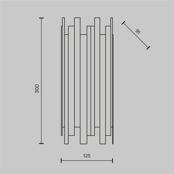 Бра Maytoni MOD136WL-01BS Coliseo под лампу 1xE14 60W
