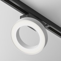 Однофазный двужильный светодиодный трековый светильник Maytoni Unity TR044-1-12W4K-W Rim 4000К 650Лм CRI85+ 110° 12Вт