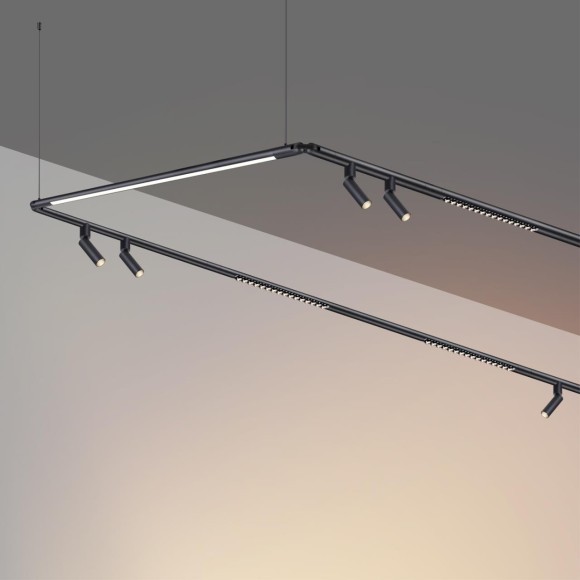 359370 Светодиодный модульный трековый светильник SMART (TUYA, Алиса, Bluetooth, Wi-Fi) Novotech Glat CRI90+ 3000-6000К 1280Лм 110° 16W