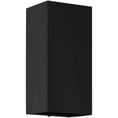 900189 Уличный настенный светильник EREMITANA, LED GU10, 2X2,8W, 2X250lm, IP55, L110, H240, A110, сталь с цинковым покрытием, черный