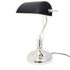 Офисная настольная лампа Banker LDT 305 BK+CHR Офисная настольная лампа Banker LDT 305 BK+CHR