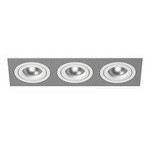 Встраиваемый светильник Lightstar i539060606 Intero 16 под лампы 3xGU10 150W Встраиваемый светильник Lightstar i539060606 Intero 16 под лампы 3xGU10 150W