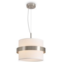 Подвесной светильник с тканевым абажуром 30см и одной лампой E14 Freya Bride FR5367PL-01N