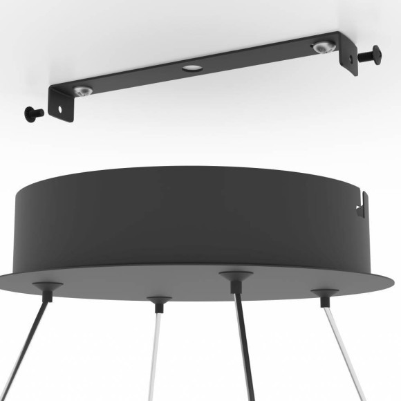 901637 Светодиод подвес с регул тем-ры света PARRUTA, 40W(LED), алюминий, сталь, черный, пластик, бе 901637 Светодиод подвес с регул тем-ры света PARRUTA, 40W(LED), алюминий, сталь, черный, пластик, бе