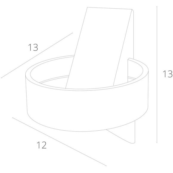 Декоративная подсветка Arte Lamp ANELLO A1705AP-1WH Декоративная подсветка Arte Lamp ANELLO A1705AP-1WH