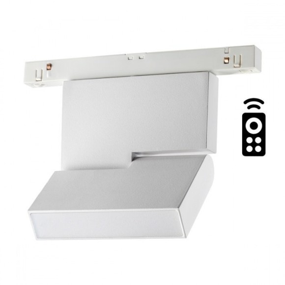 358625 Трековый светодиодный управляемый пультом светильник Novotech Flum CRI90+ 3000-6500К 800Лм 120° 10W