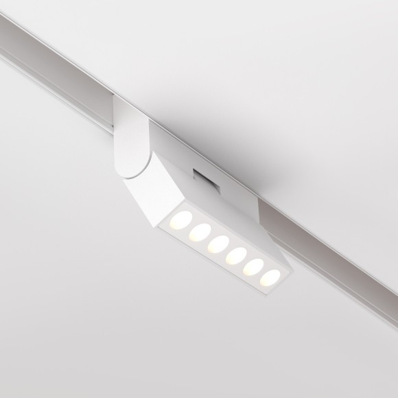 TR033-2-6W4K-W Трековый магнитный светодиодный светильник Maytoni Exility CRI90+ 4000К 520Лм 36° 6Вт