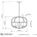 Подвесная люстра  LDP 1141-5 BK+MD