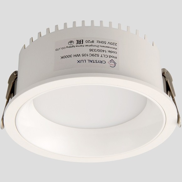 Светильник встраиваемый Crystal Lux CLT 529C105 WH 3000K 1400/336