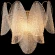 EMILIA AP2 BRASS 1642/402 Crystal Lux латунное настенное бра с прозрачными стеклянными плафонами, E14 2 x 40 Вт, IP20, подключение 220 В