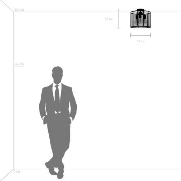 Люстра потолочная Lightstar 798231 Genni под лампы 3xE27 120W