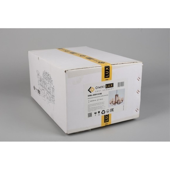 Люстра подвесная Omnilux OML-55913-06 Atessa под лампы 6xE27 40W