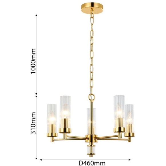 Подвесная люстра Aesthetic 2673-5P