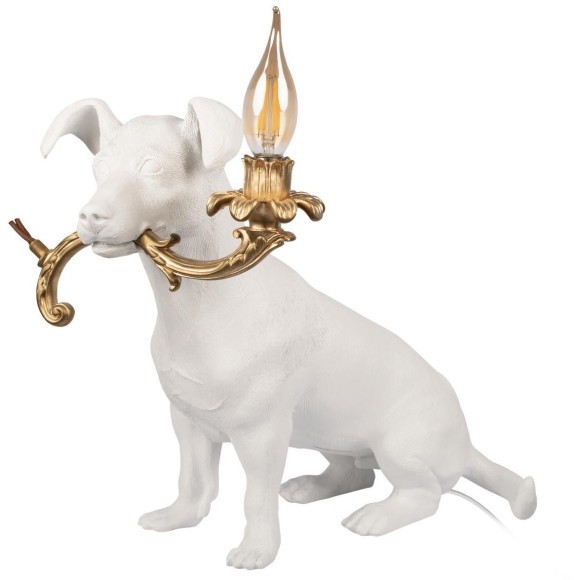 10312 White Настольная лампа LOFT IT Dog