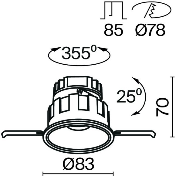 Встраиваемый светильник Technical DL057-10W3K-W Встраиваемый светильник Technical DL057-10W3K-W