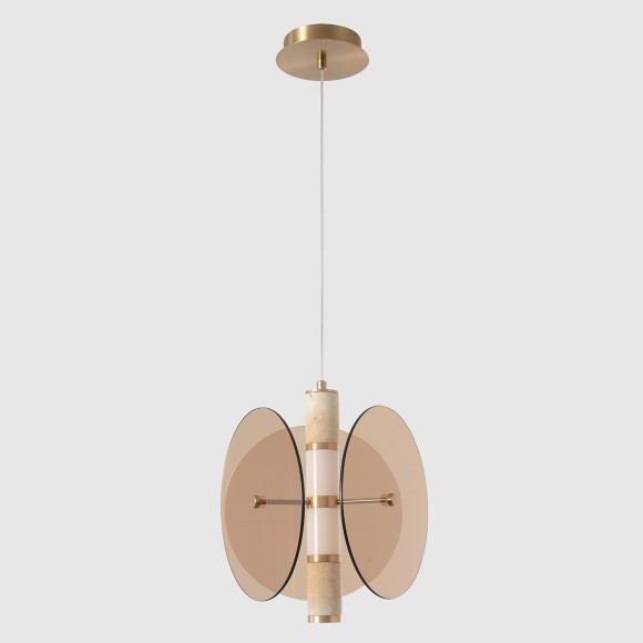 Светильник подвесной Crystal Lux AMARILLO SP12W LED BRASS