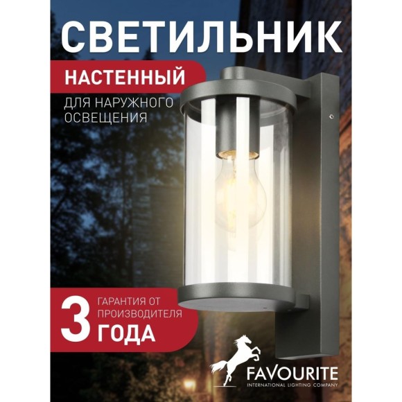 Настенный фонарь уличный Lukturis 3038-1W