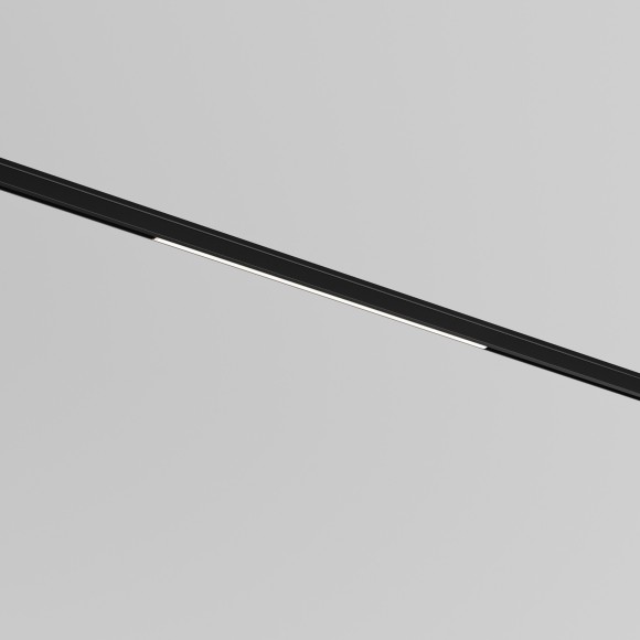 TR190-1-5W4K-B Ультратонкий трековый диммируемый по TRIAC 0/1-10V магнитный светодиодный светильник Maytoni Levity CRI90+ 4000К 370Лм 100° 5Вт