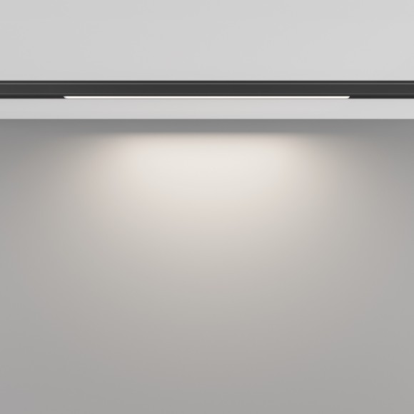 TR190-1-5W4K-B Ультратонкий трековый диммируемый по TRIAC 0/1-10V магнитный светодиодный светильник Maytoni Levity CRI90+ 4000К 370Лм 100° 5Вт