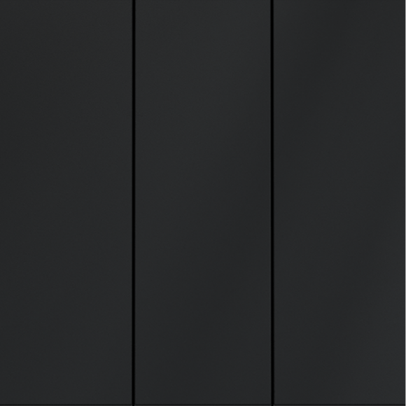 Выключатель встраиваемый VOLTUM S70 трехклавишный 10А, (графит)