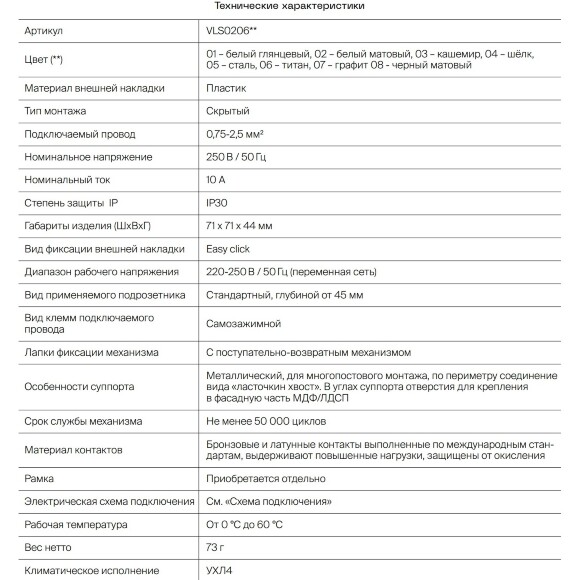 VLS020606 Выключатель с самовозвратом (звонковый) двухклавишный встраиваемый титанового цвета 10А (2200 Ватт) VOLTUM S70 (титан)