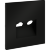 Накладка для розетки TV+RJ45 кат. 6, S70 (черный матовый)