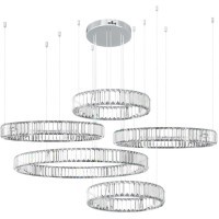 10135/5 Chrome Подвесной светильник LOFT IT Crystal ring