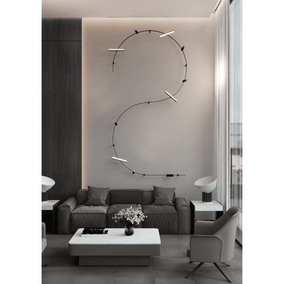 Шинопровод магнитный гибкий Crystal Lux CLT 0.117 01 L1000 BL 1407/037