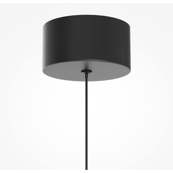 Maytoni Bell MOD534PL-L11B3K Светильник подвесной светодиодный, плафон конус 150мм черный матовый, шар натуральный зеленый мрамор, LED 11Вт 3000K 600Лм CRI90 120° IP20 220V