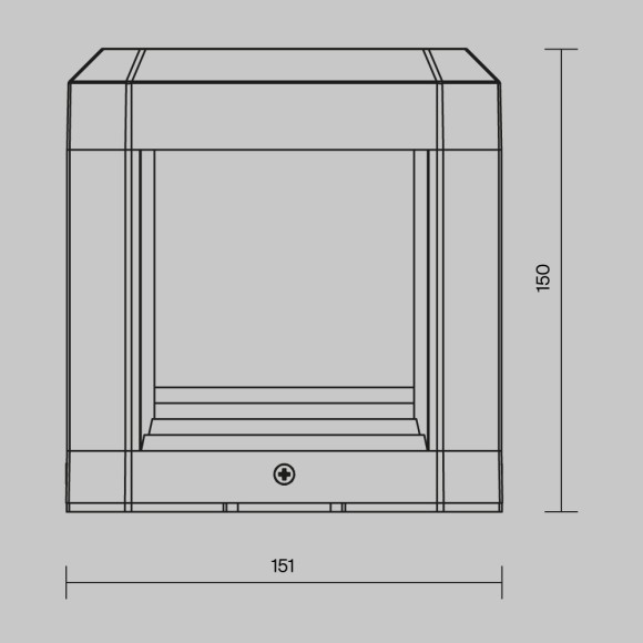 Уличный наземный светильник Maytoni O019FL-L13GR3K Royal Mile IP65 светодиодный LED 13W