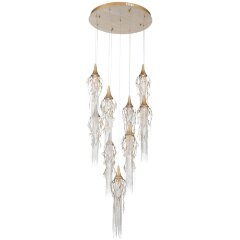 SL1116.203.09 Светильник подвесной ST-Luce Золотой с патиной/Золотой с патиной, Никель LED 9*5W 300 SALICA SL1116.203.09 Светильник подвесной ST-Luce Золотой с патиной/Золотой с патиной, Никель LED 9*5W 300 SALICA