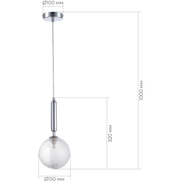 SLE1096-103-01 Подвес Хром/Прозрачный G9 1*5W AVEIRO SLE1096-103-01 Подвес Хром/Прозрачный G9 1*5W AVEIRO