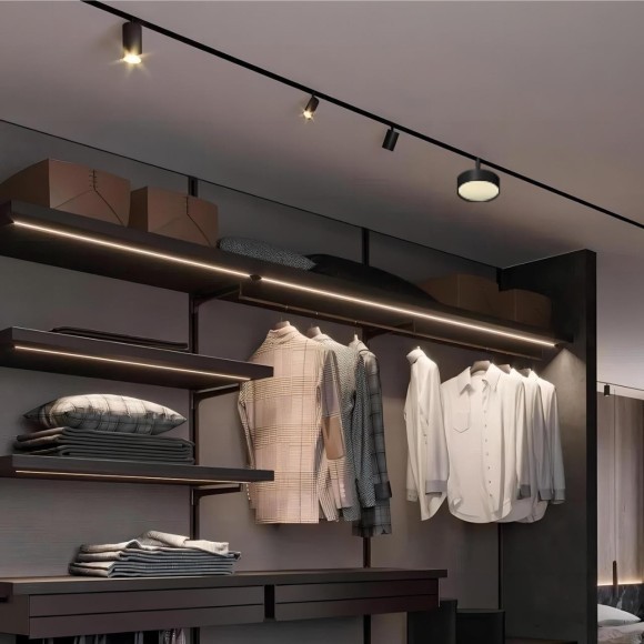 4586-1P Трековый магнитный светодиодный SMART (TUYA, Алиса, Bluetooth, Wi-Fi) светильник Favourite Logica 48V CRI90+ 3000-6000К 350Лм 24° 6