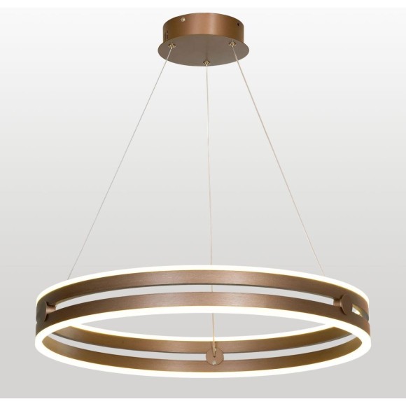 SY0527 LUSSOLE ДЭЙД Медная подвесная люстра с белым акриловым рассеивателем, LED 76 Вт, 3000 К, 5700 Лм, IP20