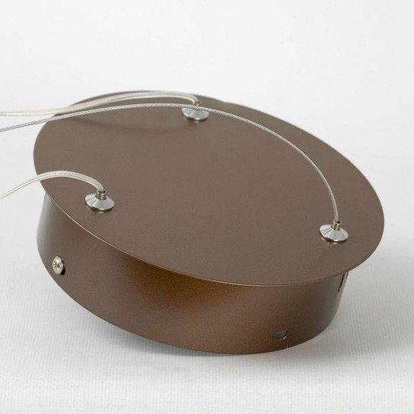 SY0527 LUSSOLE ДЭЙД Медная подвесная люстра с белым акриловым рассеивателем, LED 76 Вт, 3000 К, 5700 Лм, IP20