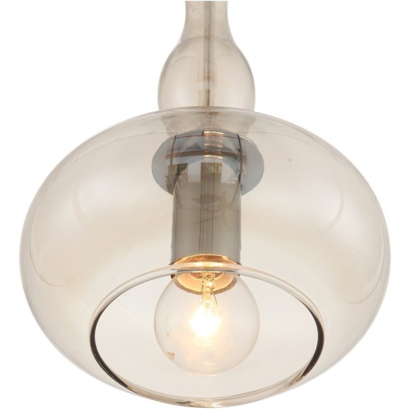 SL364.113.01 Подвес ST-Luce Хром/Янтарный E14 1*40W BIORNO