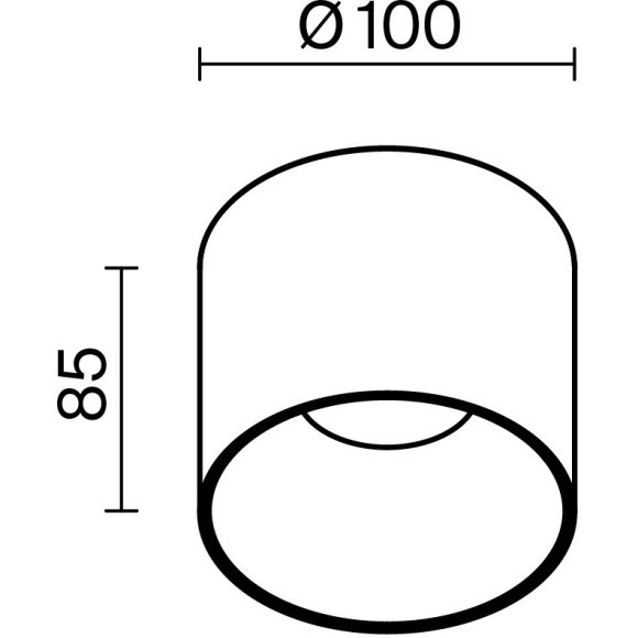 Потолочный светильник Technical C064CL-01-15W4K-D-RD-WB Потолочный светильник Technical C064CL-01-15W4K-D-RD-WB