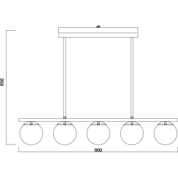 Люстра потолочная Freya FR5199PL-05B Zing под лампы 5xE27 60W