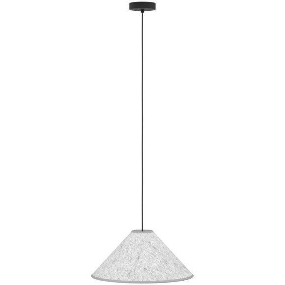 43984 Подвесной светильник (люстра) ALSAGER, 1X40W (E27), Ø410, сталь, черный / фетр, серый
