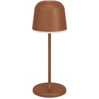 901879 Аккум. сенсорн. димм. настольная лампа MANNERA-S, H200, 1,8W(LED), IP54, 2500K, 3000K, 4000K, 170lm, алюминий, сталь, красно-бурый/пластик, бел