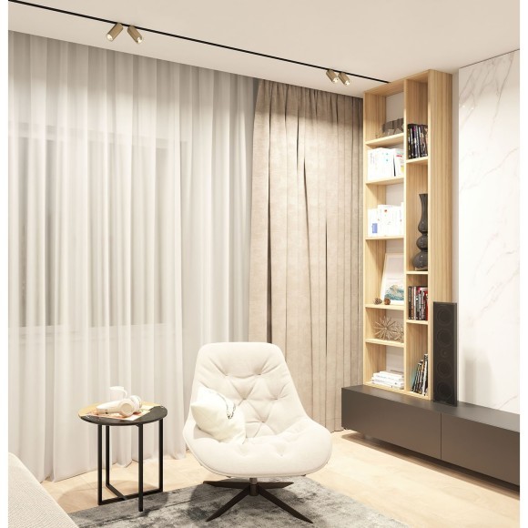 DK8012-BG Трековый магнитный светодиодный SMART (TUYA, Алиса, Wi-Fi, пам. настроек) светильник Denkirs SMART 220V CRI90+ 3000-6000К 1560Лм 24° 18Вт