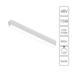 A2968PL-1WH Трековый магнитный светодиодный SMART (TUYA, Алиса, Bluetooth, Wi-Fi) светильник Arte Lamp Rapid 48V CRI90+ 2700-6000К 800Лм 120° 15Вт A2968PL-1WH Трековый магнитный светодиодный SMART (TUYA, Алиса, Bluetooth, Wi-Fi) светильник Arte Lamp Rapid 48V CRI90+ 2700-6000К 800Лм 120° 15Вт