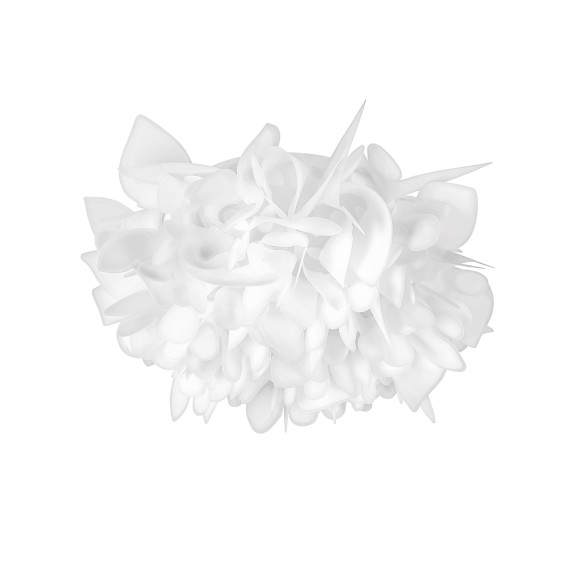 10594/530C White Loft IT CLIZIA Белый накладной потолочный светильник, 3 лампы E27, белое металлическое основание и пластиковый плафон, Ø530 мм, высота 250 мм, IP20, 220 В