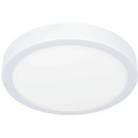 900654 Накладной светильник FUEVA 5, 17W (LED), 3000K, IP44, ?210, сталь, белый / пластик, белый