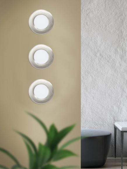 99152 Светодиодный встраиваемый светильник FUEVA 5, 2,7W (LED), ?86, ET26, 330lm, 4000K, сталь, никель