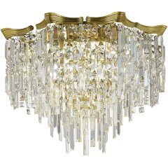 SL1659.302.07 Светильник потолочный ST-Luce Латунь/Прозрачный E14 7*60W OFELIA