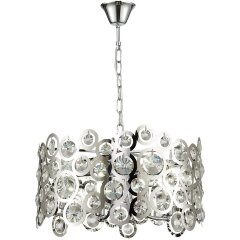 SL1103.103.08 Светильник подвесной ST-Luce Хром/Прозрачный,Хром E14 8*60W LETINA SL1103.103.08 Светильник подвесной ST-Luce Хром/Прозрачный,Хром E14 8*60W LETINA