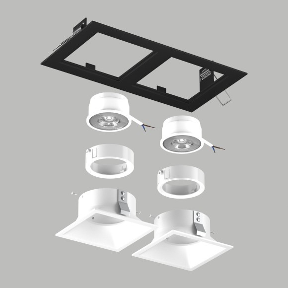 Комплект со светильником Domino Lightstar D5270606WMOD