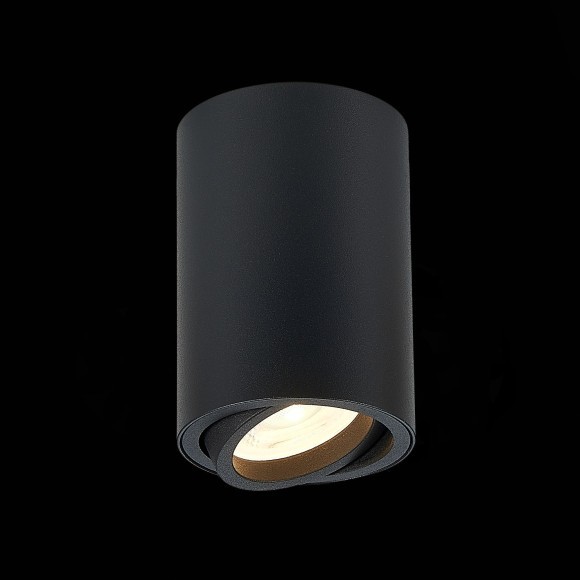 ST108.407.01 Светильник потолочный Черный GU10 1*50W IP20 D70xH100 220V Без ламп Накладные светильники ST108.407.01 Светильник потолочный Черный GU10 1*50W IP20 D70xH100 220V Без ламп Накладные светильники